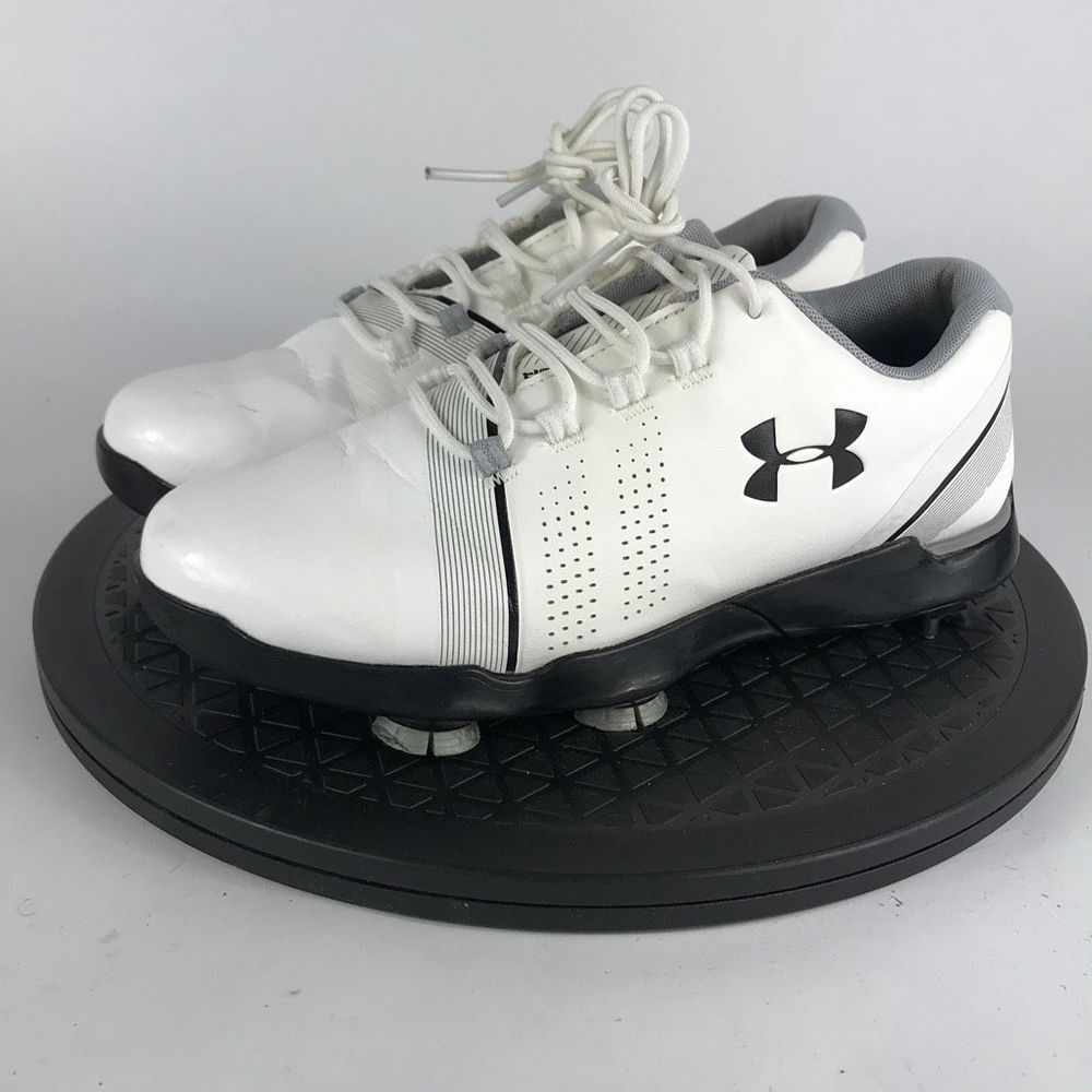Under Armour Spieth Jr. White Golf Shoes 3021209-100 Women’s Size 6.5 (5Y)